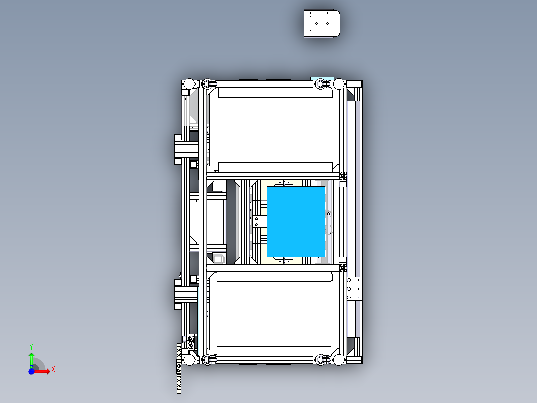 曲率测量台前视图