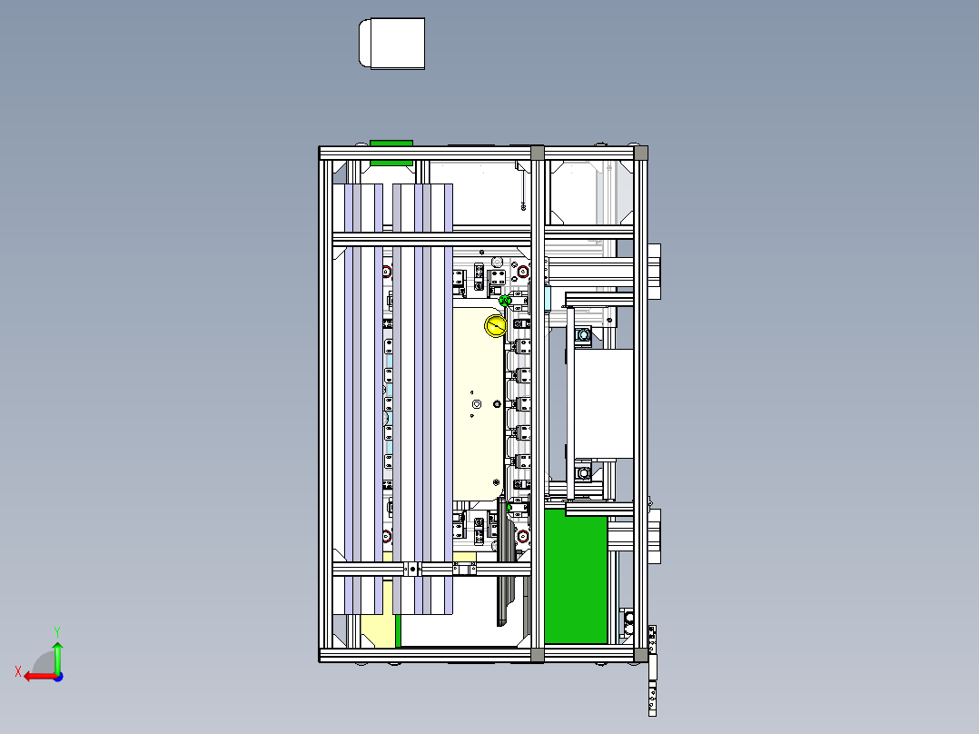 曲率测量台后视图