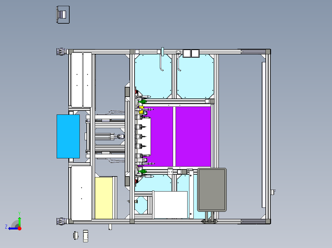 曲率测量台右视图