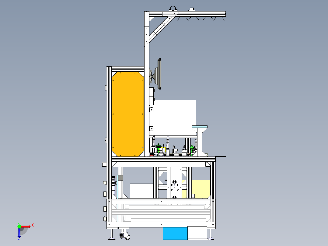 曲率测量台俯视图