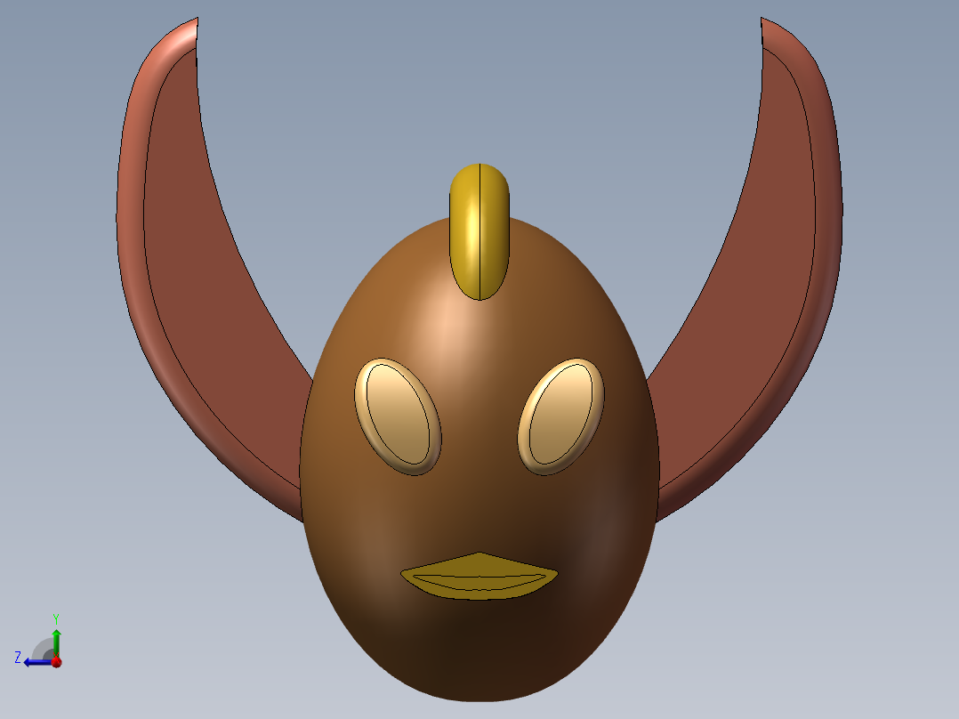 奇葩怪异奥特曼（头）右视图