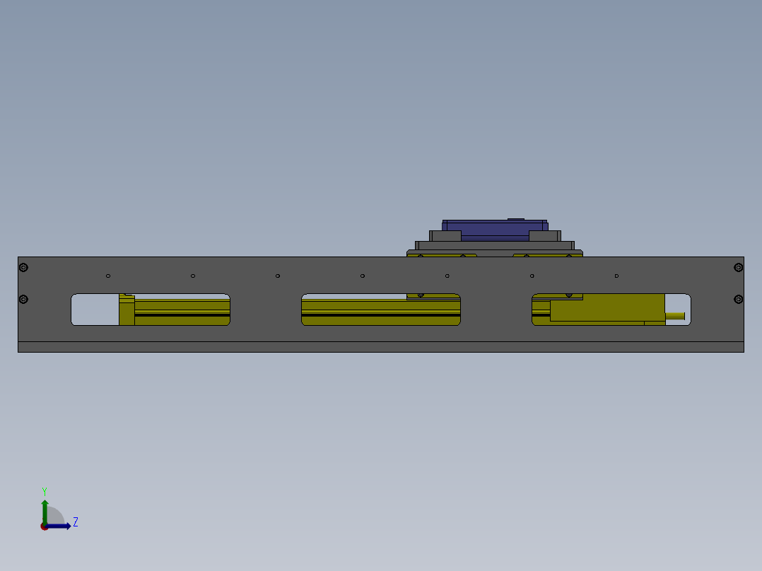 M23多点位置滑动组件左视图
