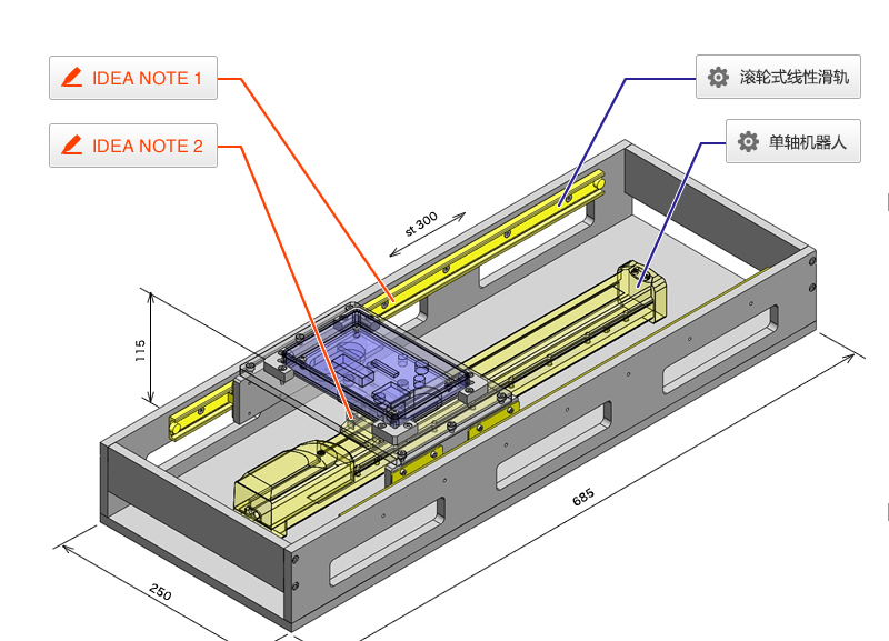 M23多点位置滑动组件