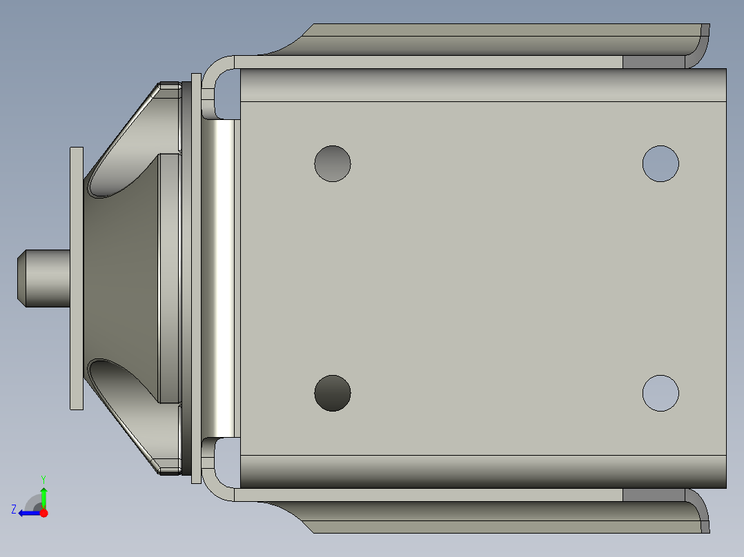 支撑减震右视图