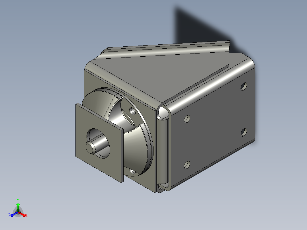 支撑减震正等轴测图