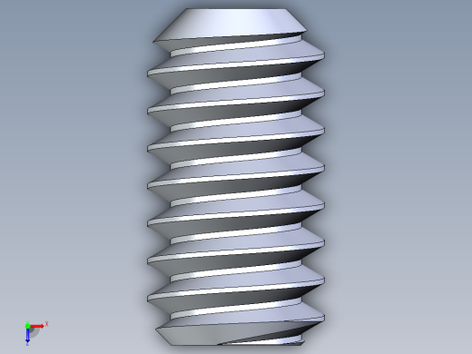 UNC 平头紧定螺钉-UNC SET SCREW 3-48 x 0.187.STEP俯视缩略图