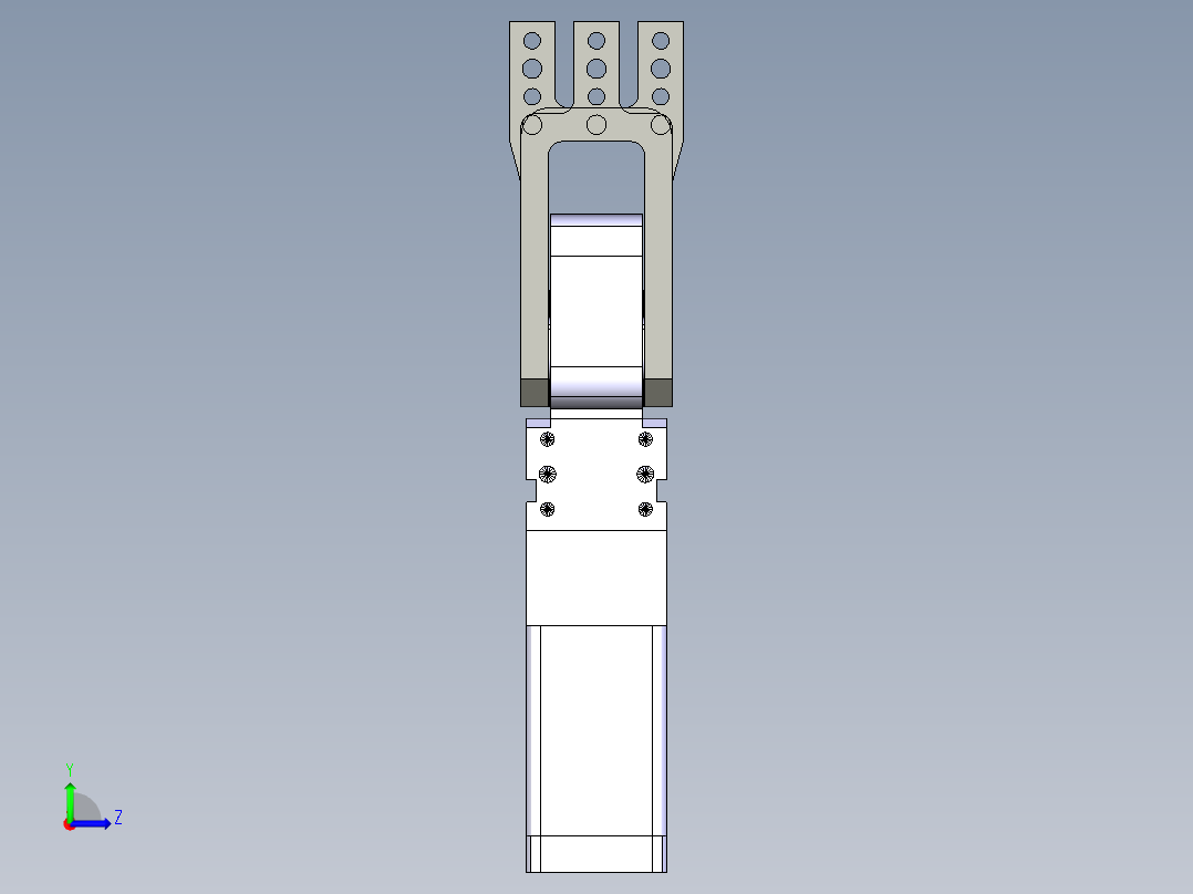 德克斯TUNKERS气缸数模V2 40 BR2 T12 A50_A51_A52左视图