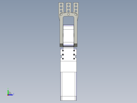 德克斯TUNKERS气缸数模V2 40 BR2 T12 A50_A51_A52左视缩略图