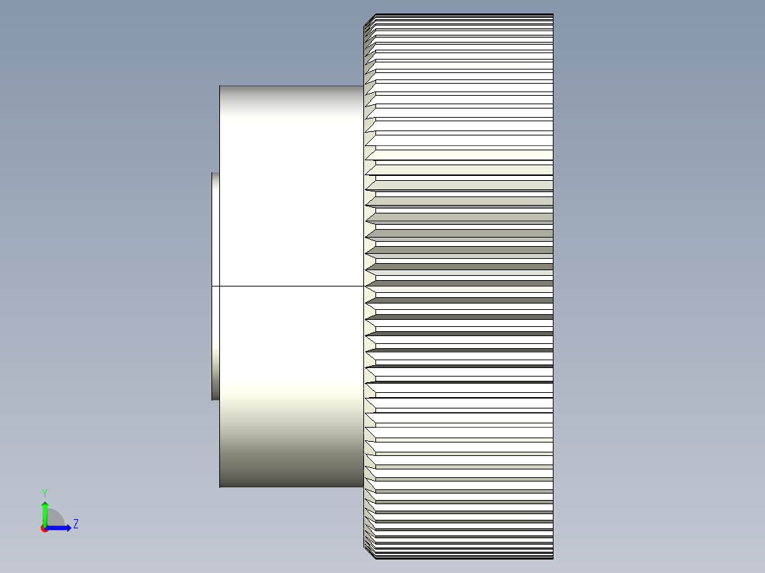 把手(塑膠)2482-3D多系列多零件图纸模型左视图