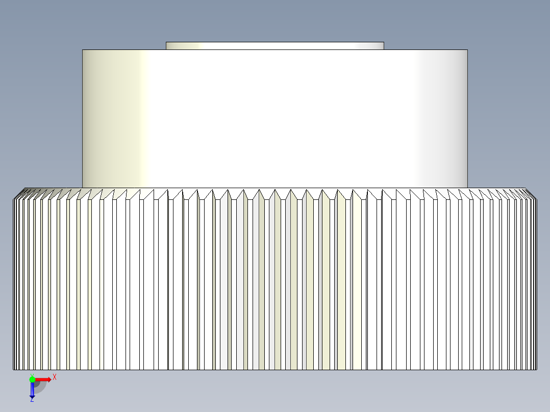 把手(塑膠)2482-3D多系列多零件图纸模型俯视图