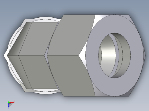 卡套式工业通用硬管接头EO_Adjustable_locknut_45_deg_elbow_VEE15LMCF俯视缩略图