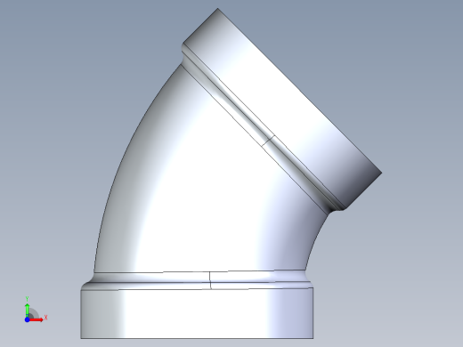 船舶管路系统S4_SeaDrainPLUS_1-8Bend-SxS_37E165004_4in Sea Drain Plus - 45 Bend - SxS前视缩略图
