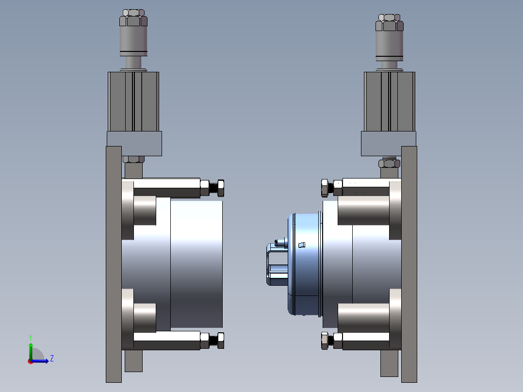 滤清器热熔模具左视图