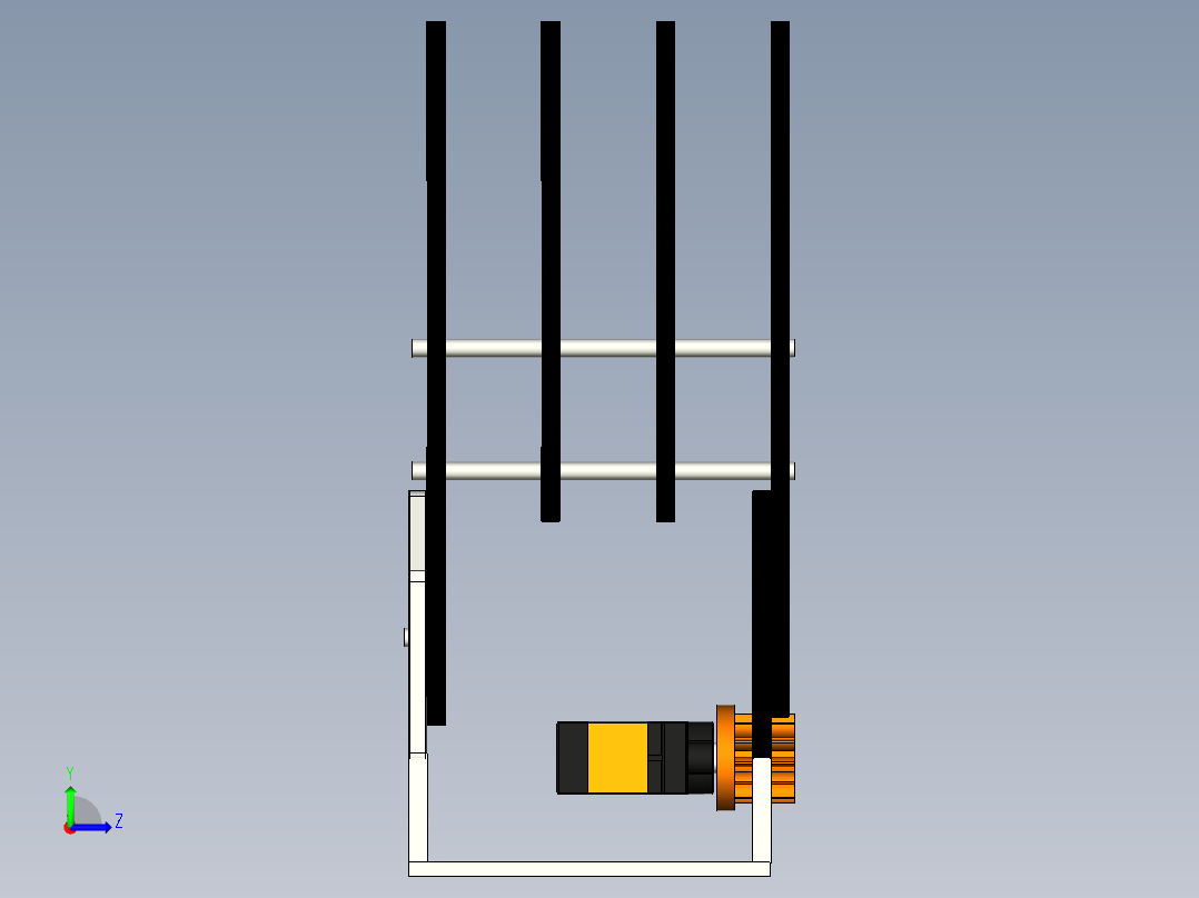 机械爪 3D图纸 (82)左视图