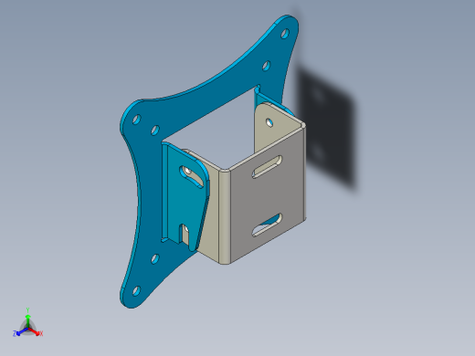 VESA 75 o 100 mm 支持最大 24 的显示器支架