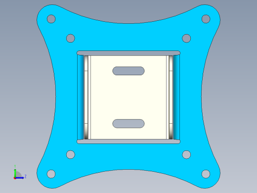 VESA 75 o 100 mm 支持最大 24 的显示器支架左视缩略图