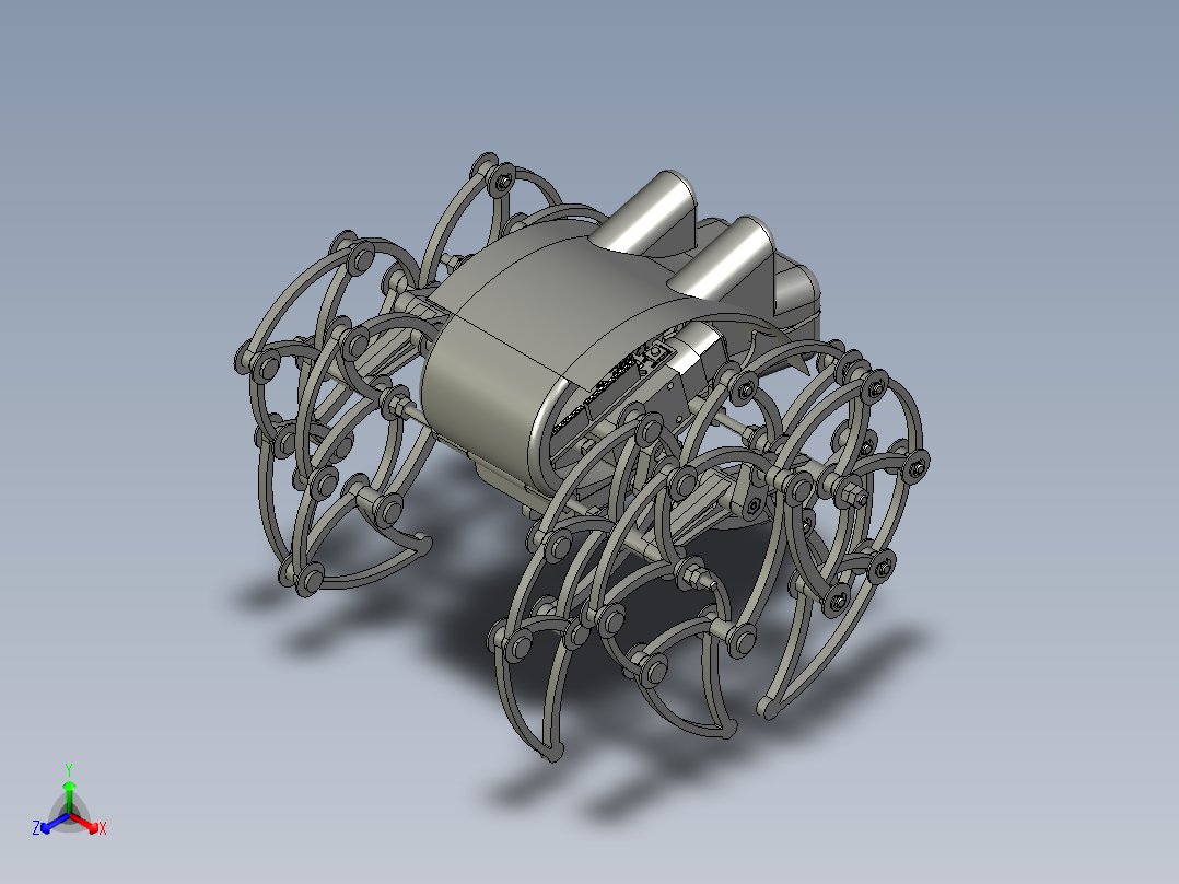 电控“风力仿生兽”玩具爬行机器人