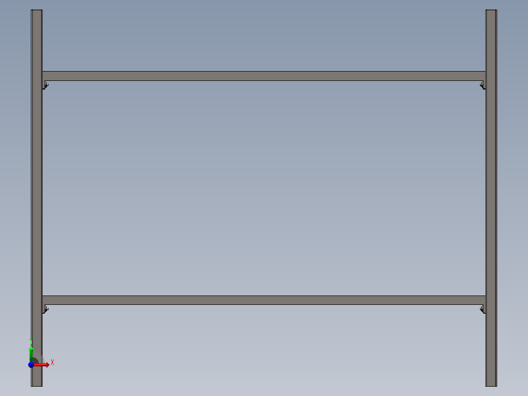 折叠双层床模型614652===40ku前视图