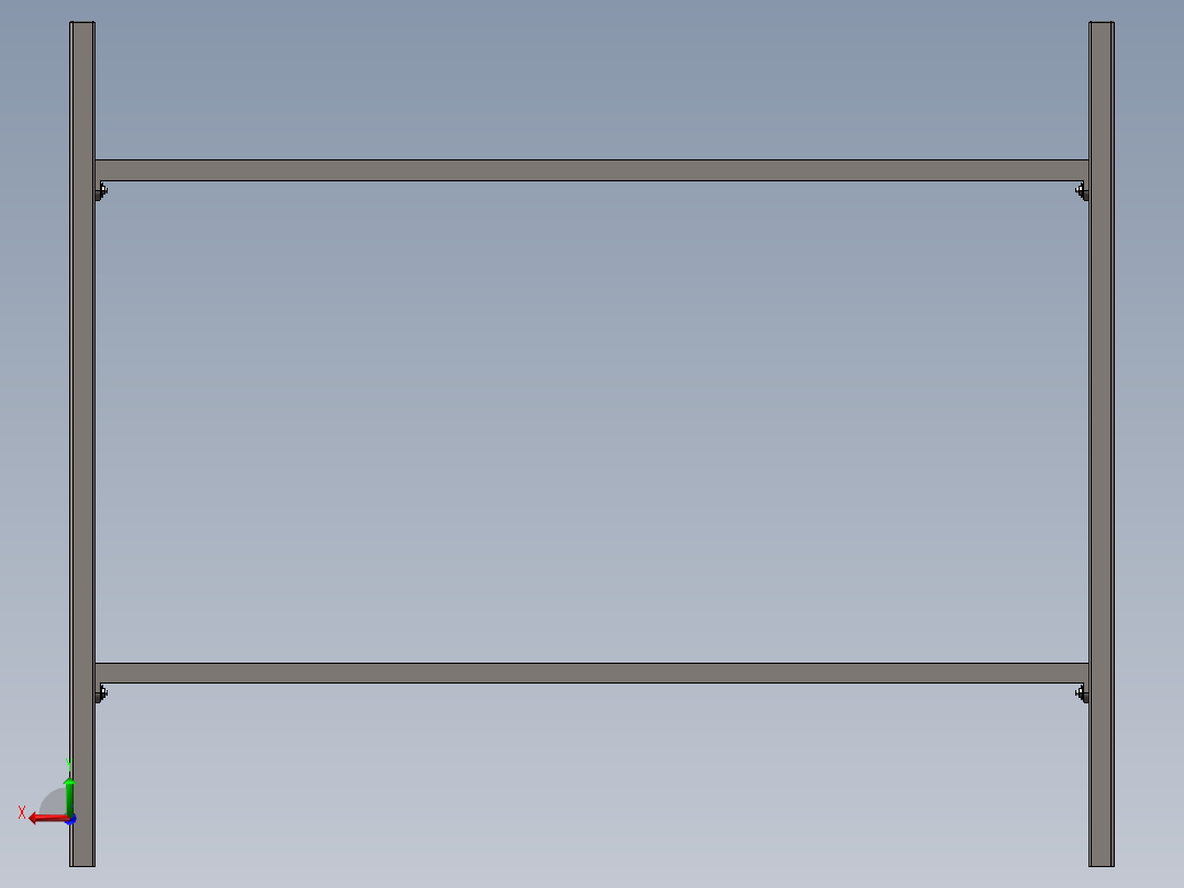 折叠双层床模型614652===40ku后视图