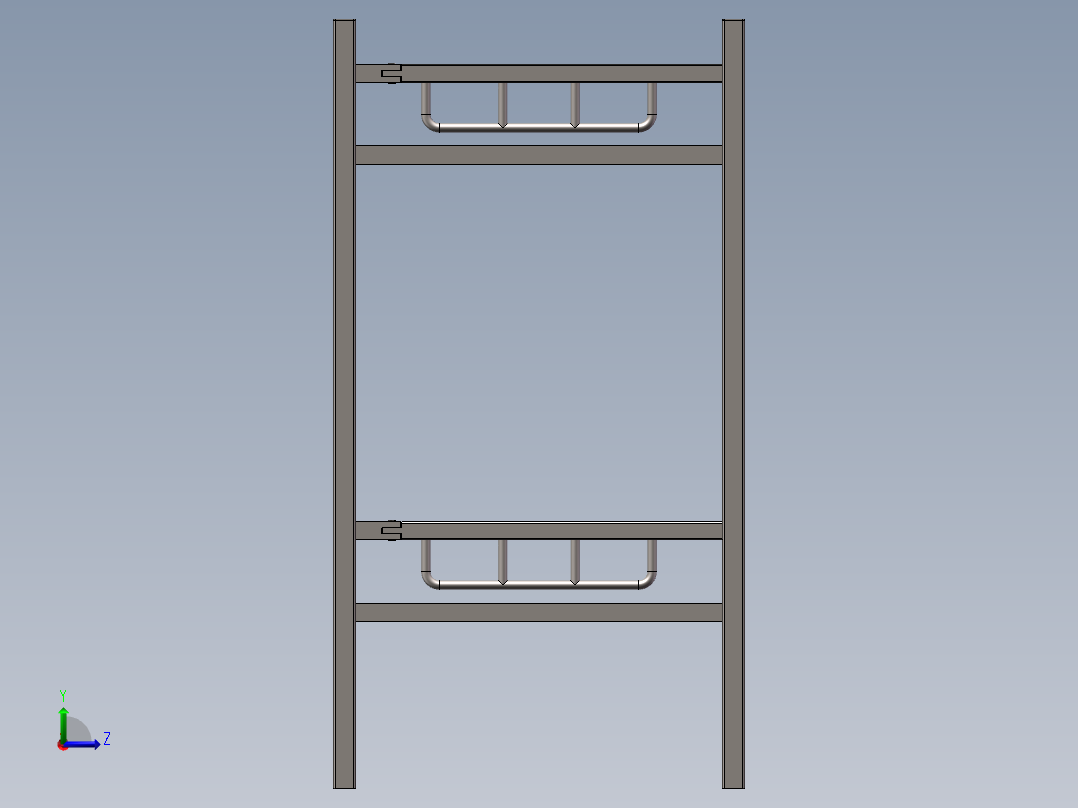折叠双层床模型614652===40ku左视图