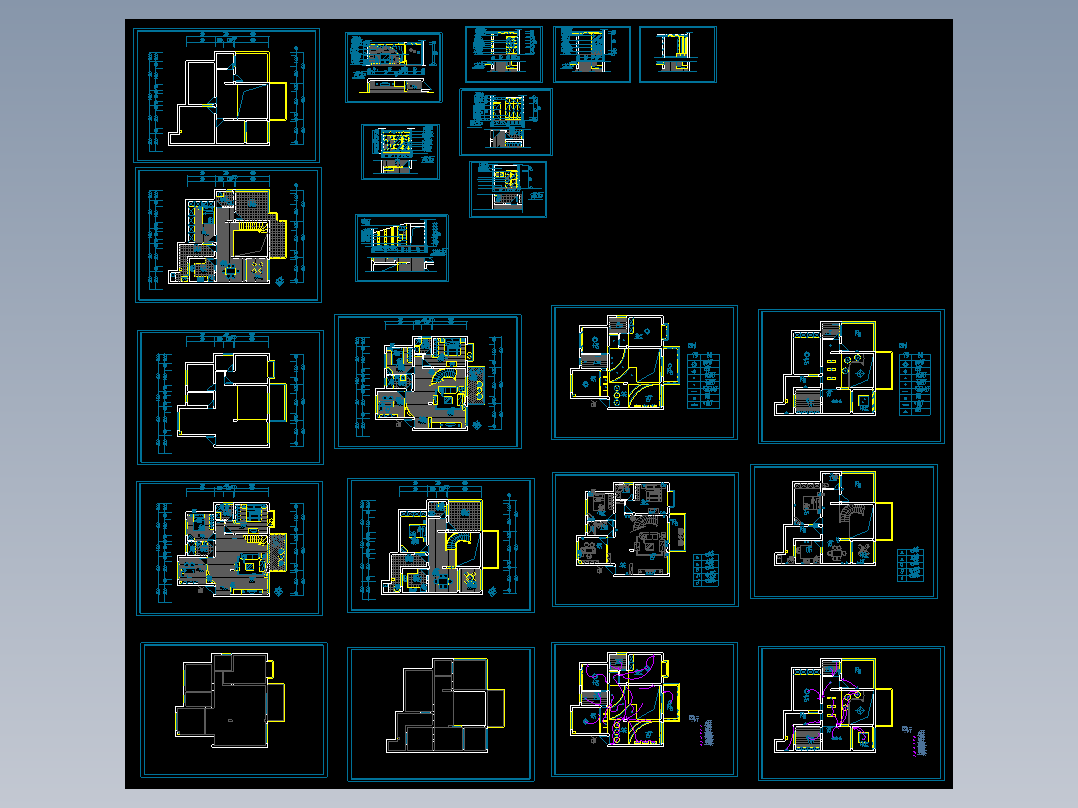 别墅电气照明布线设计方案图