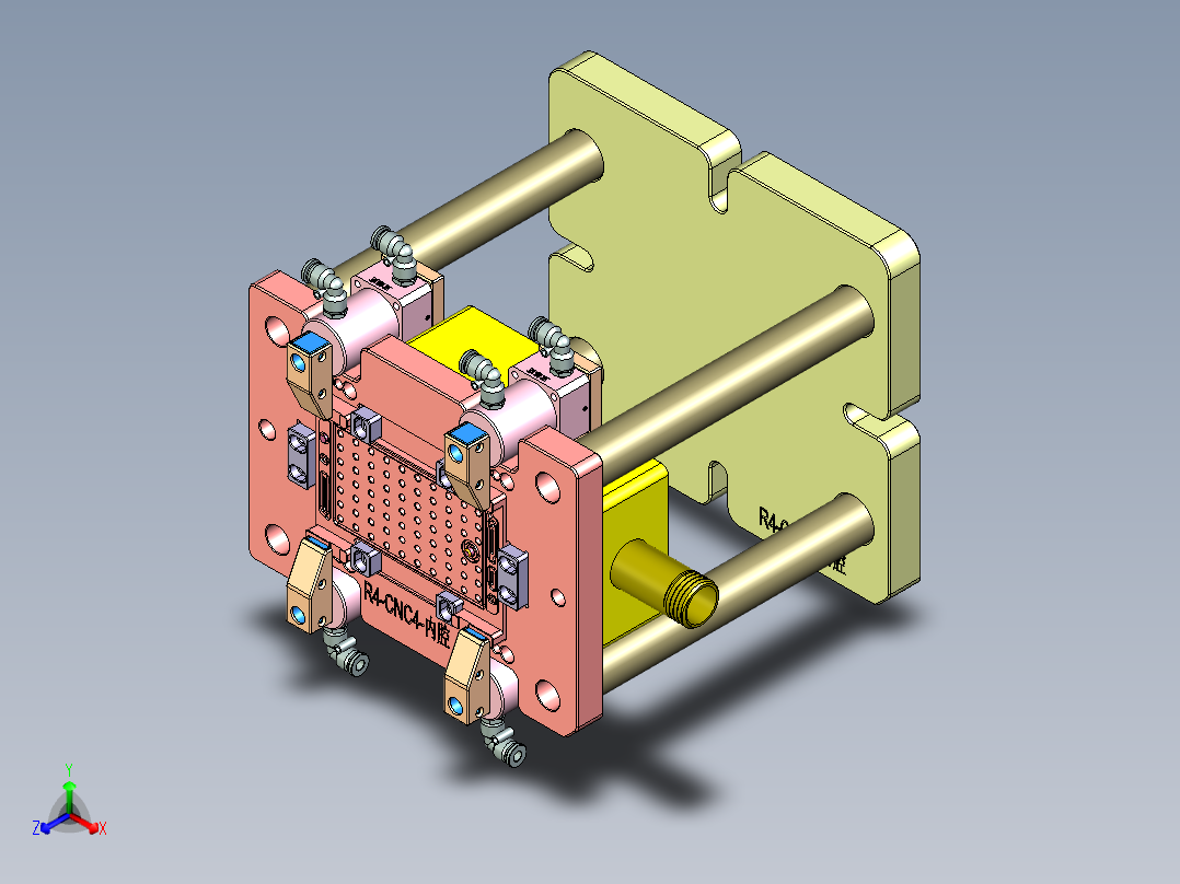 R4-CNC4笔记本CNC工装夹具三维模型-151218主视图