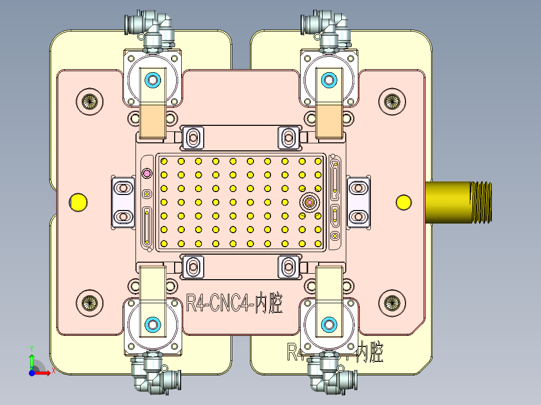R4-CNC4笔记本CNC工装夹具三维模型-151218前视图