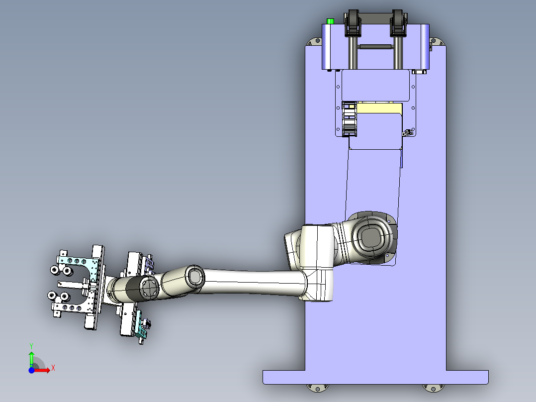 线性码垛机step前视图