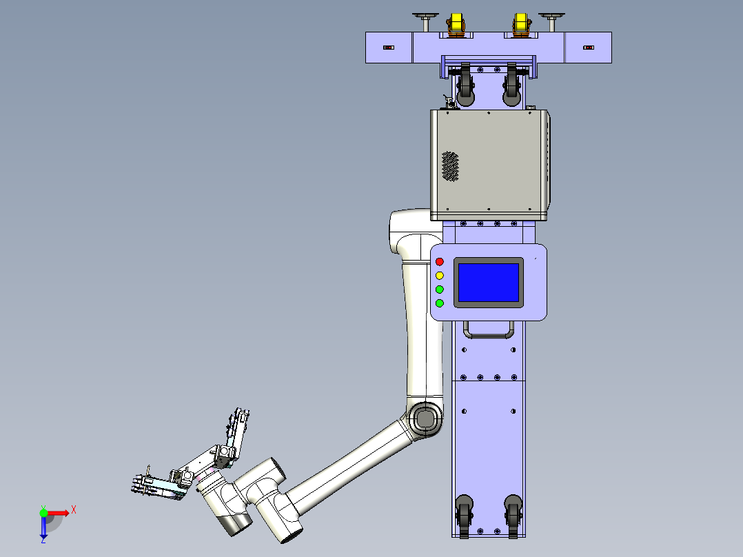 线性码垛机step俯视图
