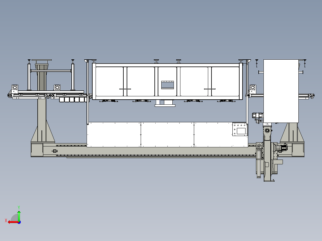 电池铸焊极耳产线step后视图