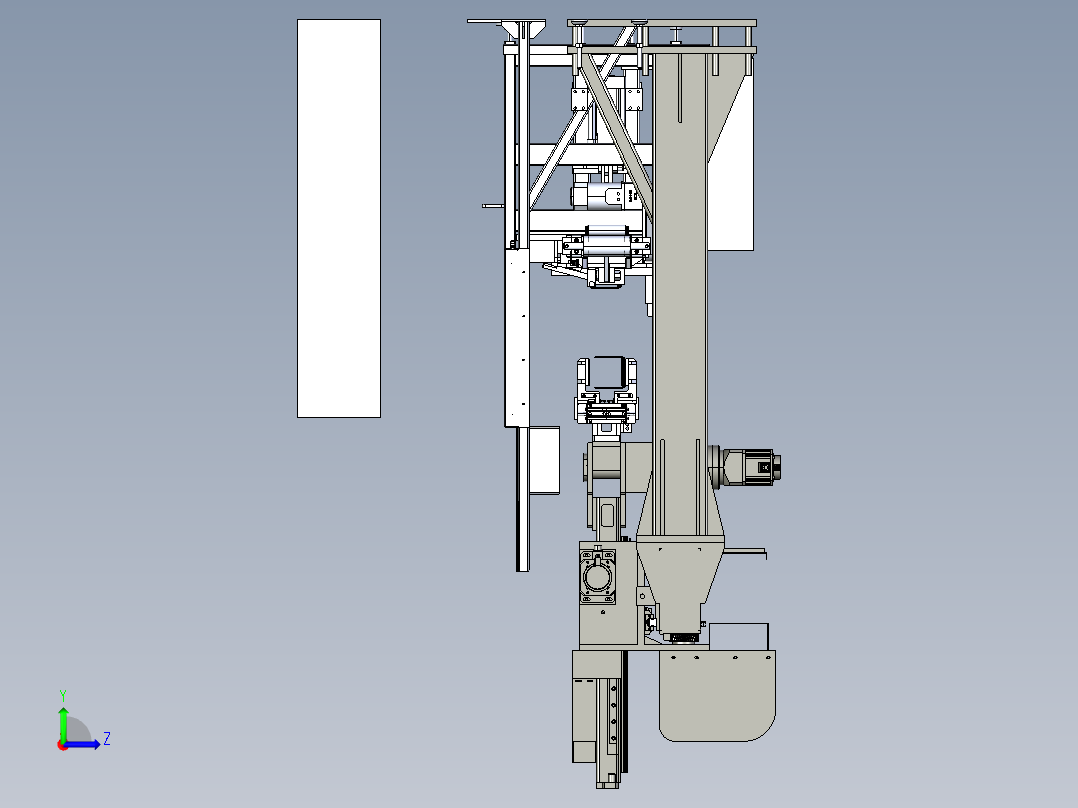 电池铸焊极耳产线step左视图