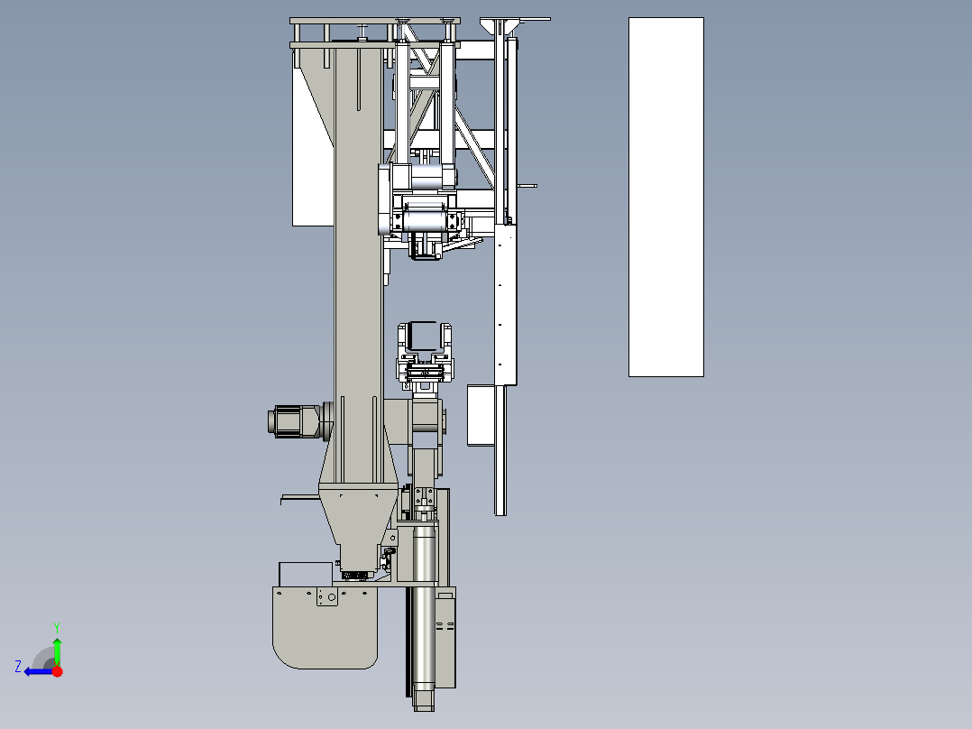 电池铸焊极耳产线step右视图
