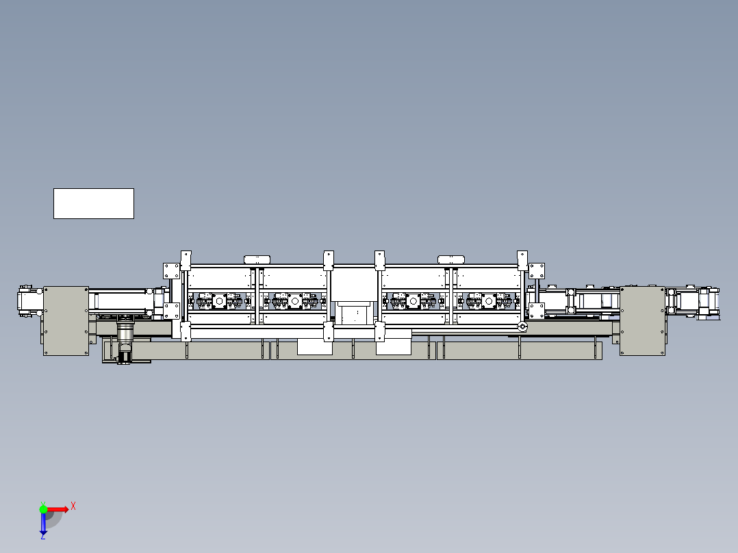 电池铸焊极耳产线step俯视图