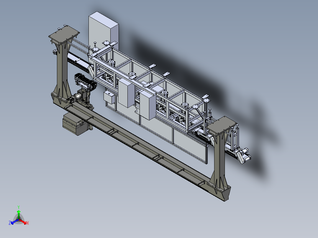 电池铸焊极耳产线step正等轴测图