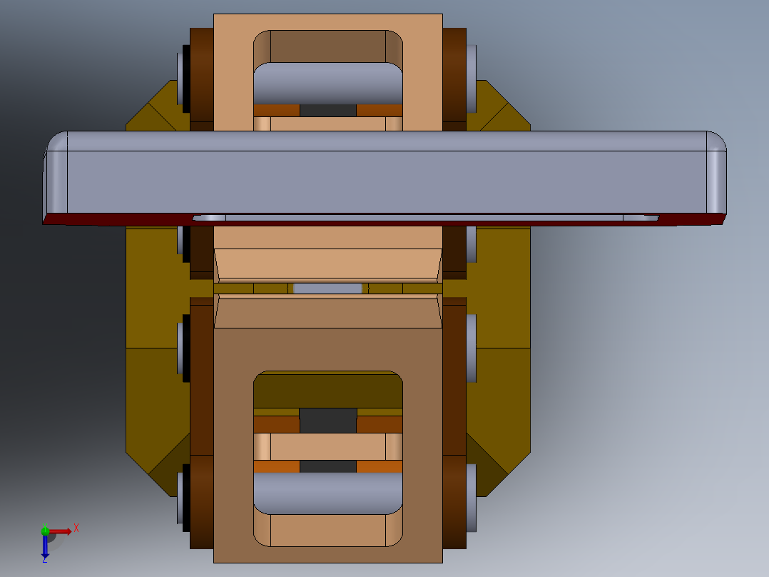 夹持器含工程图俯视图