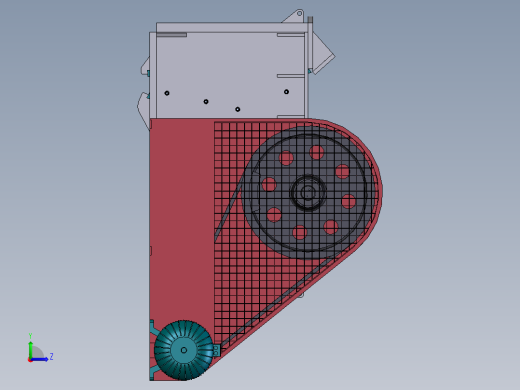 3131颚式破碎机结构设计与三维建模 462148左视缩略图