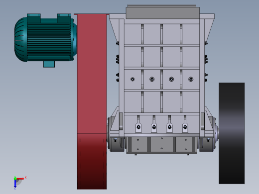 3131颚式破碎机结构设计与三维建模 462148俯视缩略图