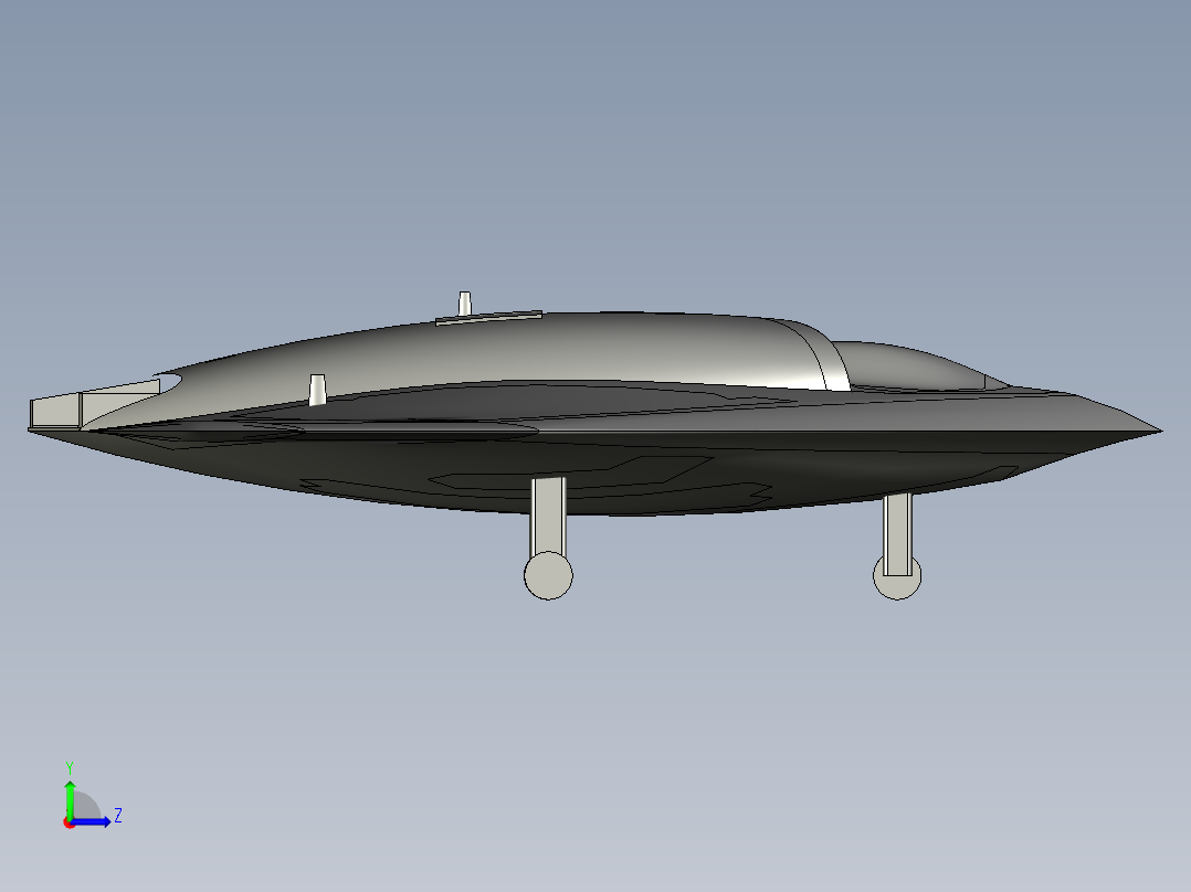 B5轰炸机左视图