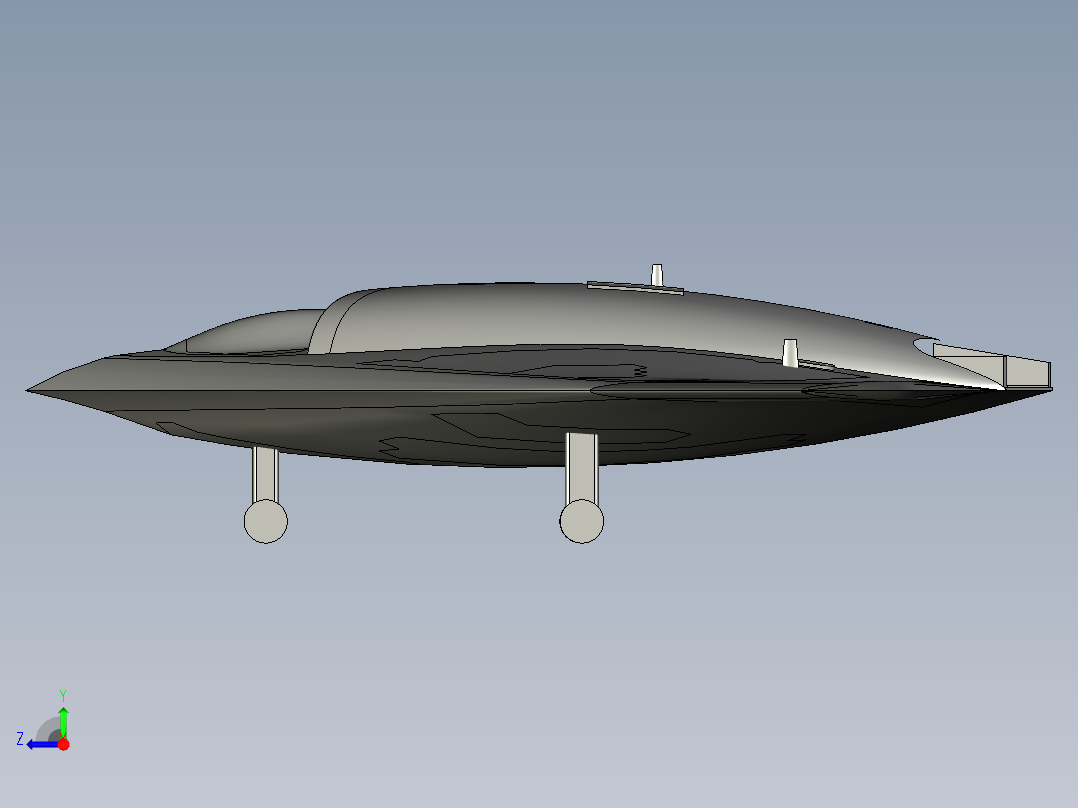 B5轰炸机右视图