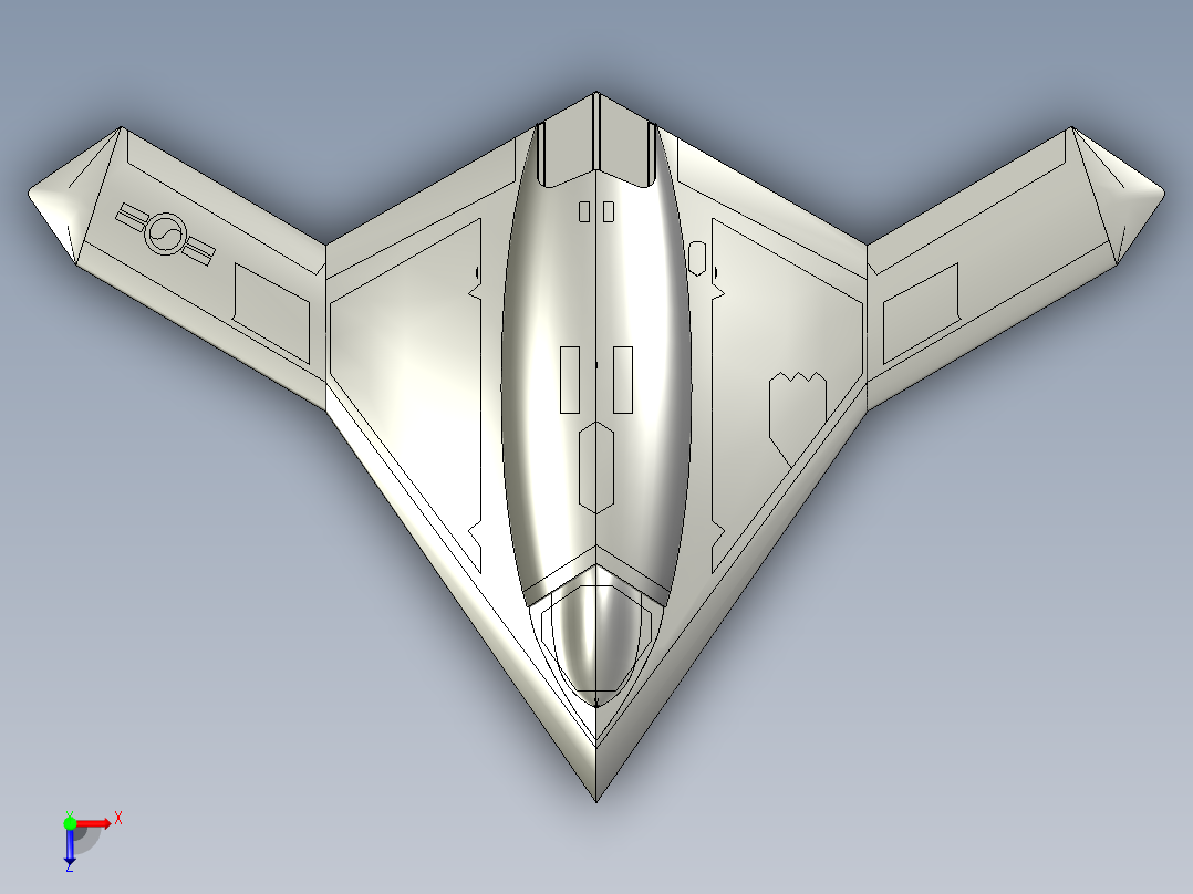 B5轰炸机俯视图