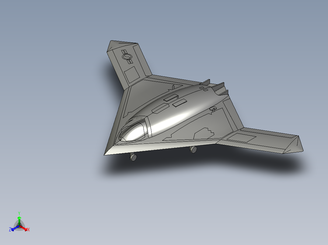 B5轰炸机正等轴测图