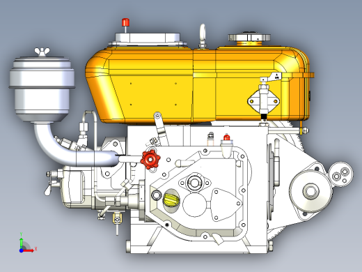 柴油发动机前视缩略图