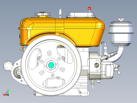 柴油发动机后视缩略图