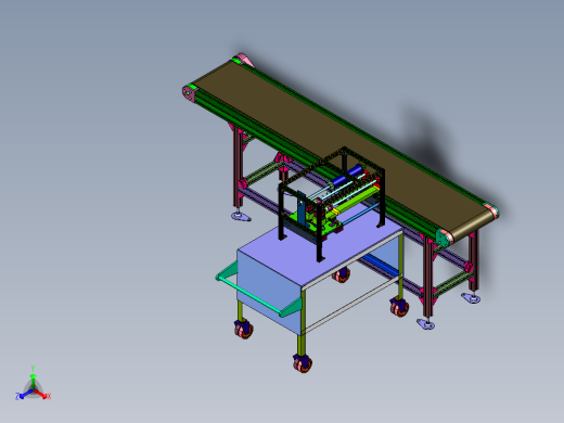自动烟苗剪叶机正等轴测缩略图