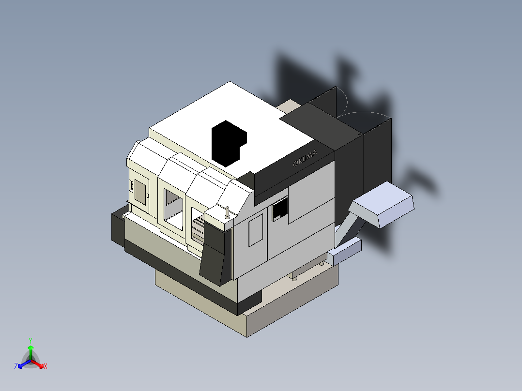 B2004731-奥科玛 M560加工中心主视图