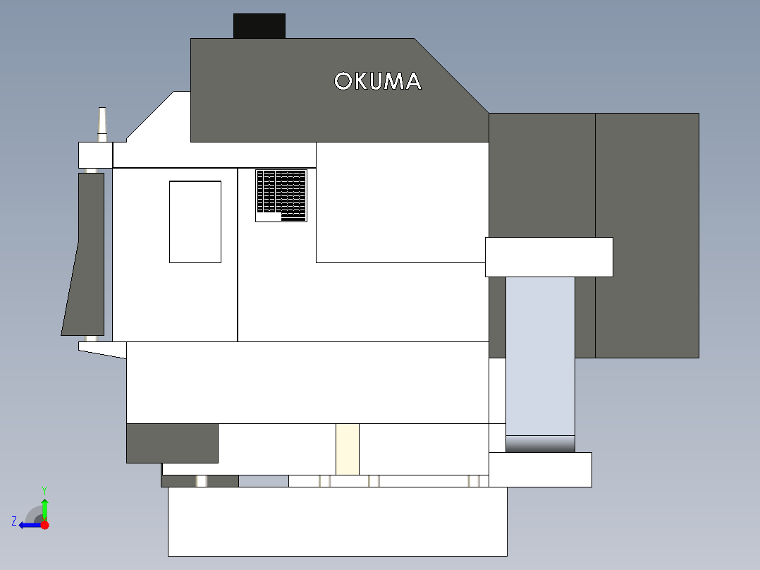 B2004731-奥科玛 M560加工中心右视图