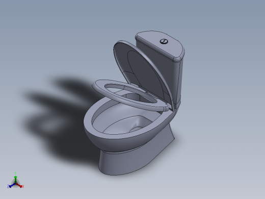 马桶(2)正等轴测缩略图