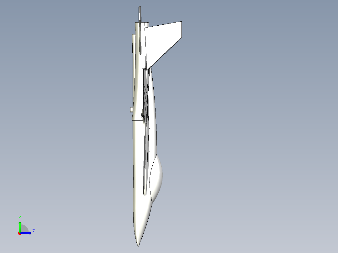 A2004895-F18 尾翼左视图