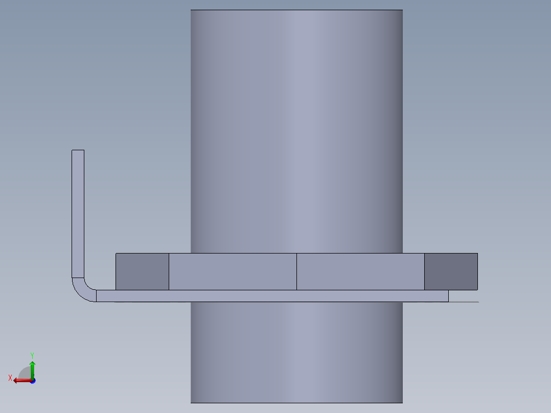 定制工件后视图