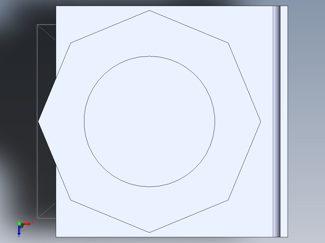 定制工件俯视图